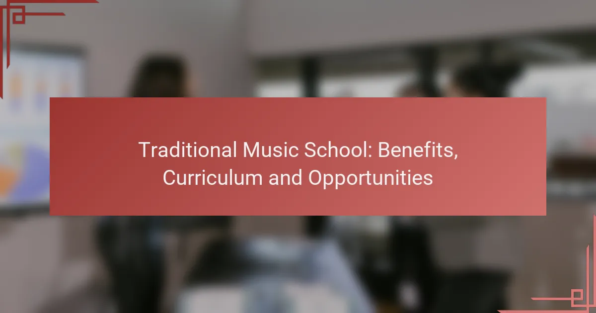 Traditional Music School: Benefits, Curriculum and Opportunities